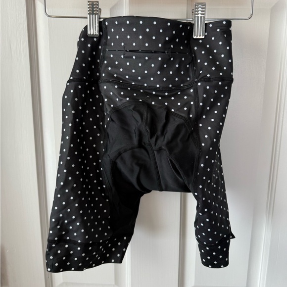 Shebeest Black and White Polka Dot Padded Cycling Shorts - Picture 4 of 4